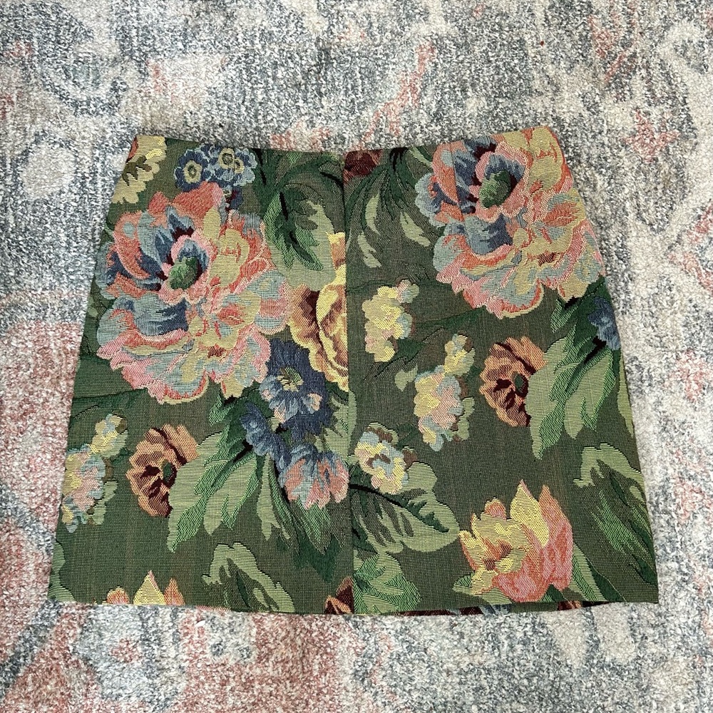 Sézane Malia Skirt - Floral Green